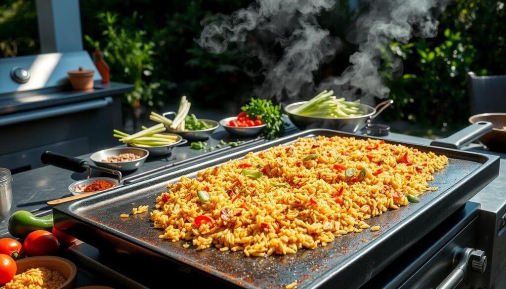 Blackstone Griddle Fried Rice Cooking Blackstone Griddle Fried Rice Cooking
