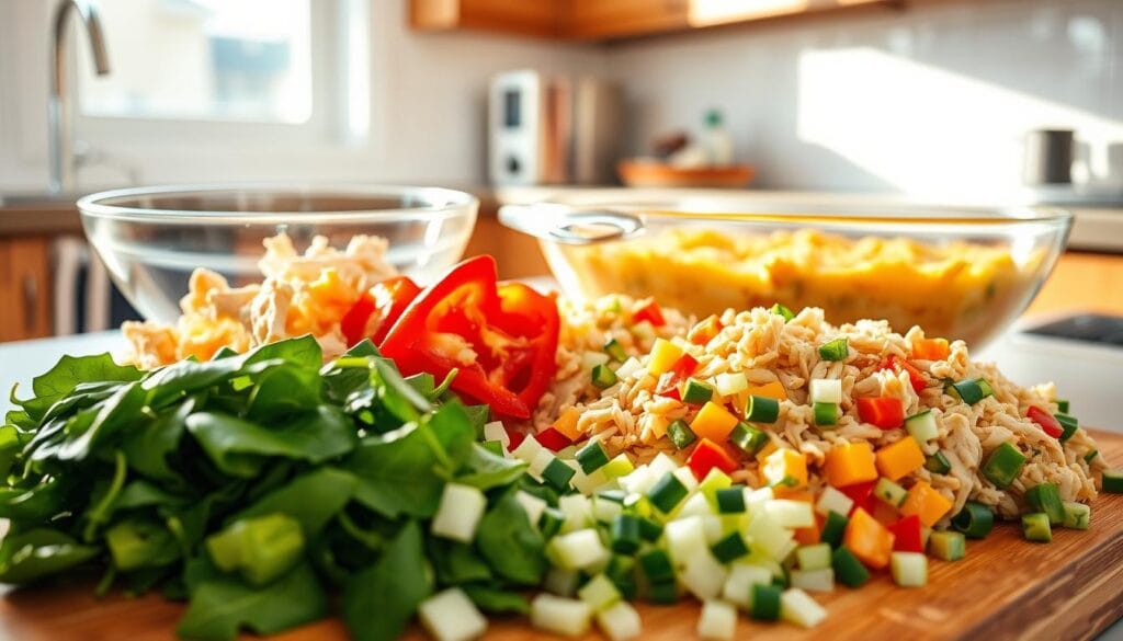 Chicken Breakfast Casserole Preparation Chicken Breakfast Casserole Preparation