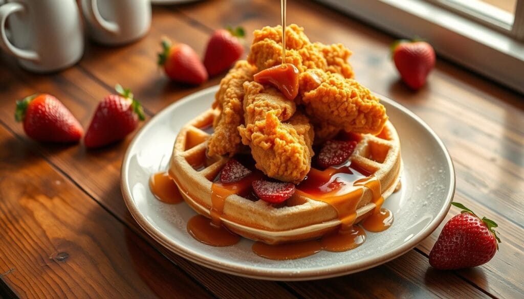 Chicken Waffle Breakfast