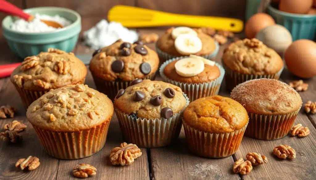 variations on walnut muffins
