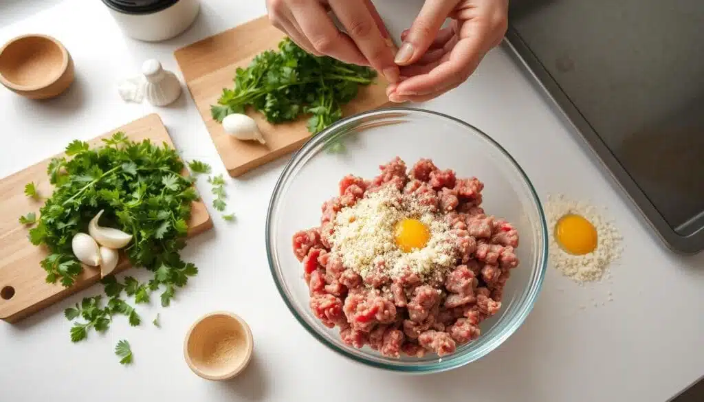Homemade Meatballs Preparation
