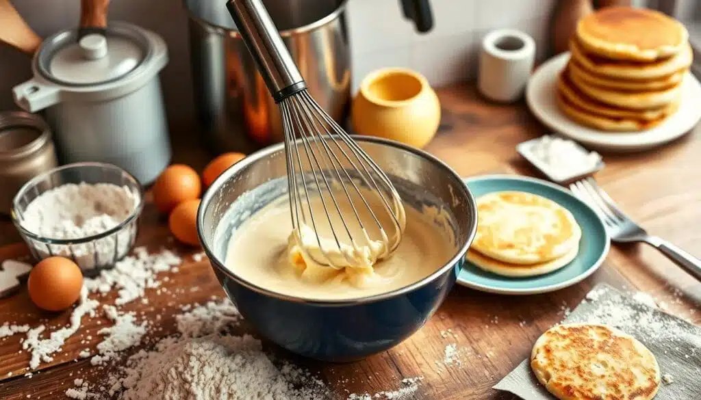Mini Pancake Mixing Technique