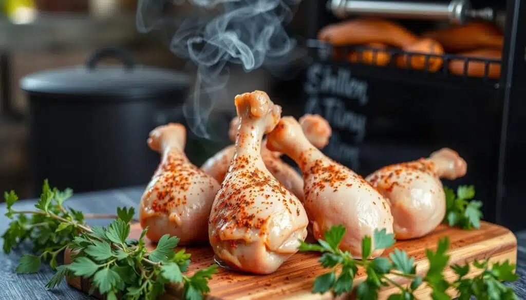 Preparing Chicken Drumsticks for Smoking