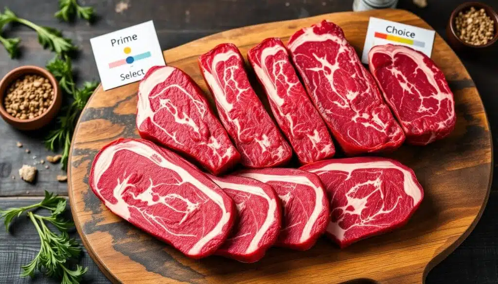 USDA grading system for flat iron steak quality