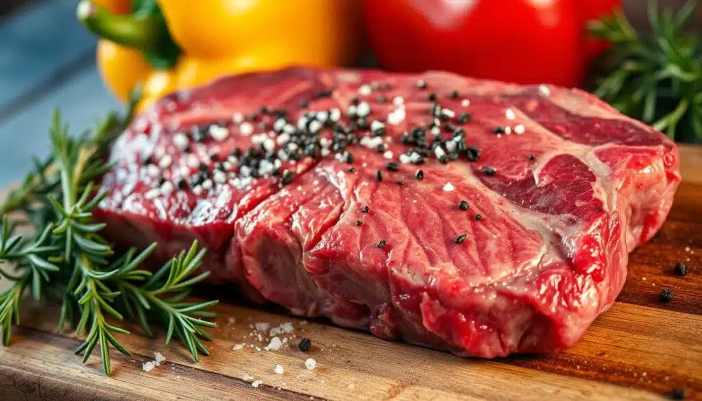 beef loin flat iron steak