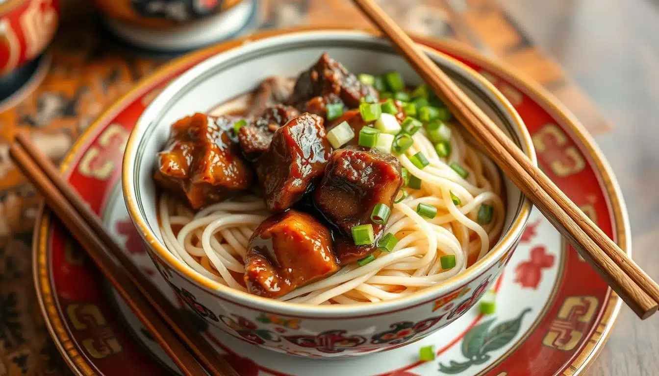 braised oxtail noodles chinese