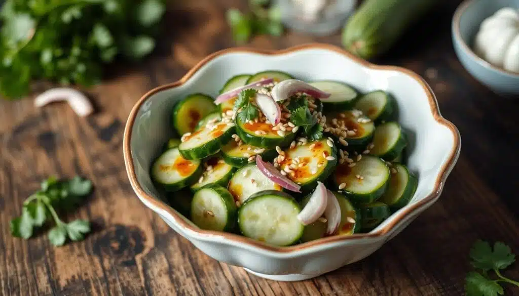 unique flavors of cucumber salad